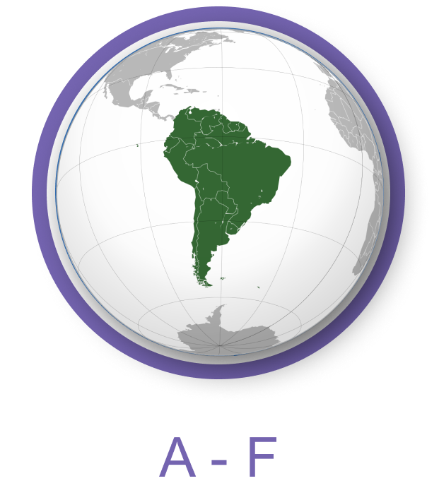 South America A-F