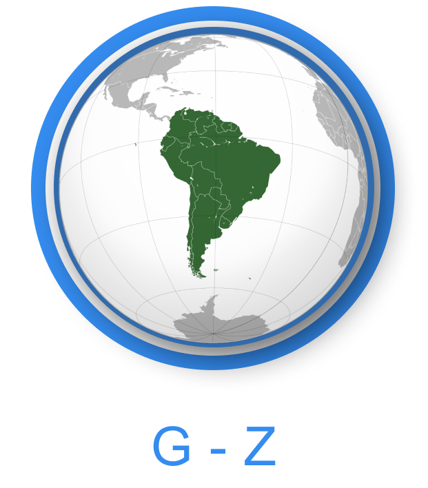 South America G-Z